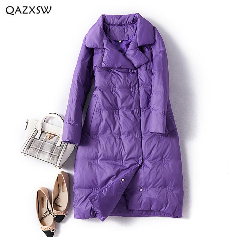 QAZXSW Down Jacket Long Over The Knee Women Clothes 2018 Winter New Lapel Slim Thick White Duck Down Warm Casual Outerwear LD152, Red
QAZXSW Down Jacket Long Over The Knee Women Clothes 2018 Winter New Lapel Slim Thick White Duck Down Warm Casual Outerwear LD152, Red
