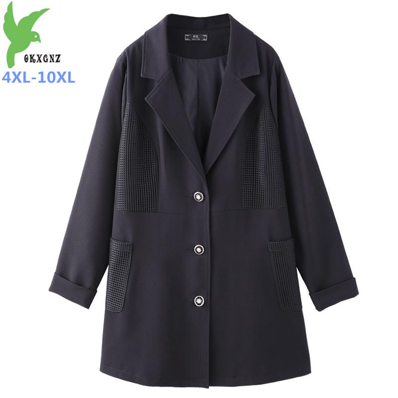 2020 Plus size -10XL blazer women spring autumn long sleeve windbreaker female casual Suit black Large size outerwear G625
2020 Plus size -10XL blazer women spring autumn long sleeve windbreaker female casual Suit black Large size outerwear G625