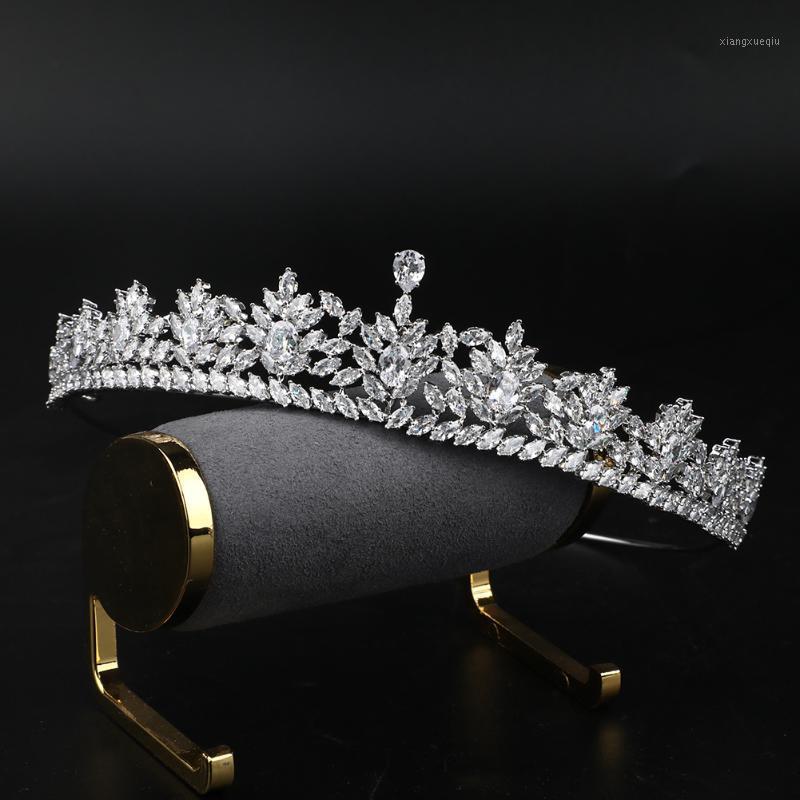 Hair Clips & Barrettes MYFEIVO Full Zircon Floral Bridal Crown Elegant Headband Princess Wedding Tiaras Headdress Accessories HQ0889, Golden;silver
Hair Clips & Barrettes MYFEIVO Full Zircon Floral Bridal Crown Elegant Headband Princess Wedding Tiaras Headdress Accessories HQ0889, Golden;silver