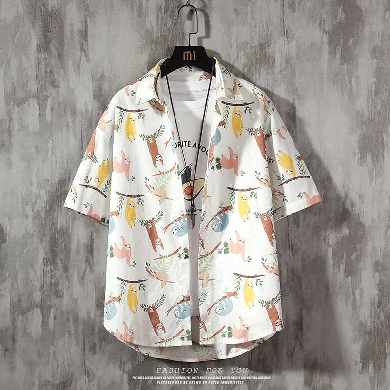 2021 New Male Casual Beach Lapel Shirt Anime Summer Short Sleeve Blouse Loose Vintage Size 5xl Clothes P0S1, Darkblue
2021 New Male Casual Beach Lapel Shirt Anime Summer Short Sleeve Blouse Loose Vintage Size 5xl Clothes P0S1, Darkblue