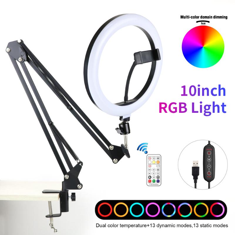 26cm33cm45cm RGB Selfie Ring Light With Tripod Phone Stand Professional Photo Studio Photography Ring Lamp for Youtube Ringlight
26cm33cm45cm RGB Selfie Ring Light With Tripod Phone Stand Professional Photo Studio Photography Ring Lamp for Youtube Ringlight