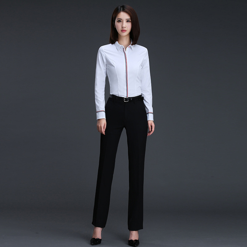 Women Business Blouse Button Long Sleeve Lapel Ladies Office Work Shirts Elegant Female Blusas Satin Slim Wear New Arrival T200321