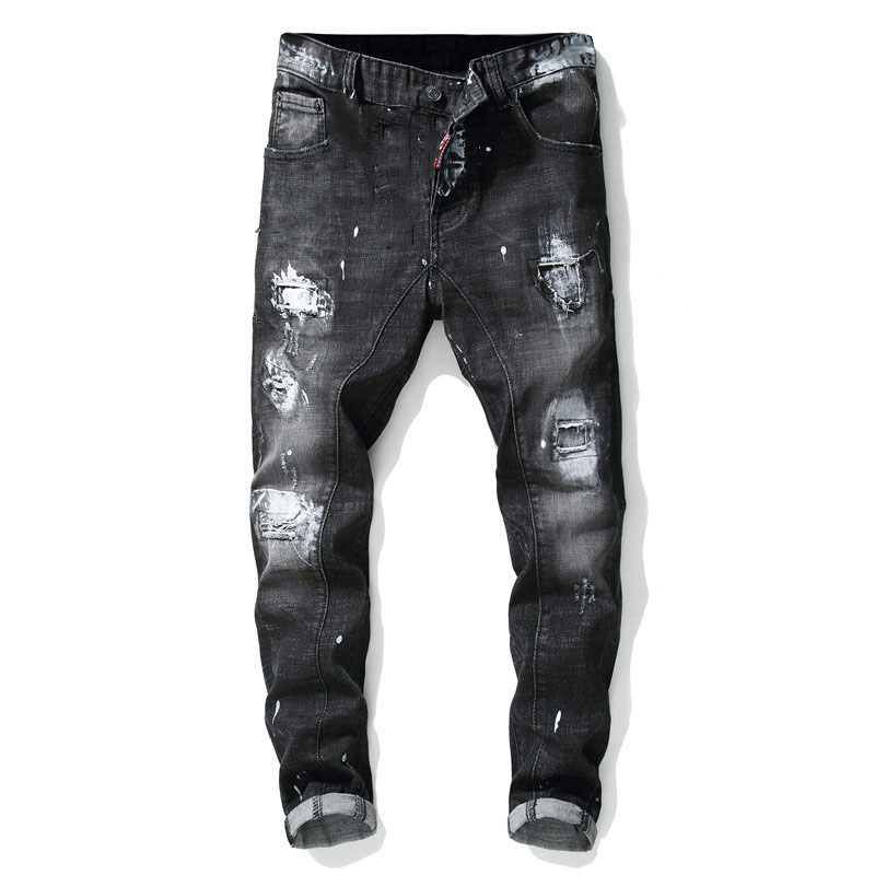 Brand Designer Famous Men Fashion Ripped Biker Jeans Man Distressed Moto Denim Joggers Washed Pleated Motorcycle Jeans Pants Free Shipping, Packing bag
Brand Designer Famous Men Fashion Ripped Biker Jeans Man Distressed Moto Denim Joggers Washed Pleated Motorcycle Jeans Pants Free Shipping, Packing bag