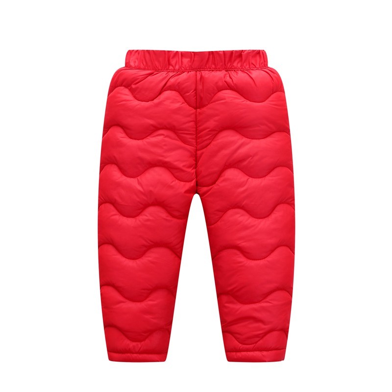 COOTELILI Children Girl Boy Winter Fleece Pants Cotton Padded Thick Warm Trousers Fashion Velvet Waterproof Ski Pants For Kids 210306