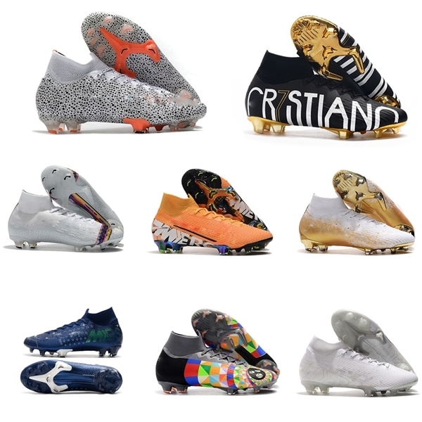 2020 New Gold CR7 SE Elite VI 360 FG Soccer Shoes Football Boot Mercurial Superfly 6 LVL UP Cristiano Ronaldo Men Soccer Cleats, Color 3
2020 New Gold CR7 SE Elite VI 360 FG Soccer Shoes Football Boot Mercurial Superfly 6 LVL UP Cristiano Ronaldo Men Soccer Cleats, Color 3