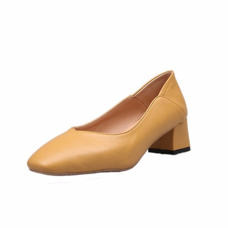 New Fashion Women's Single Shoes Woman Thick with Shallow Mouth Square Head High Heels Wild 2020 Spring Casual Work Shoes Pumps, Beige
New Fashion Women's Single Shoes Woman Thick with Shallow Mouth Square Head High Heels Wild 2020 Spring Casual Work Shoes Pumps, Beige