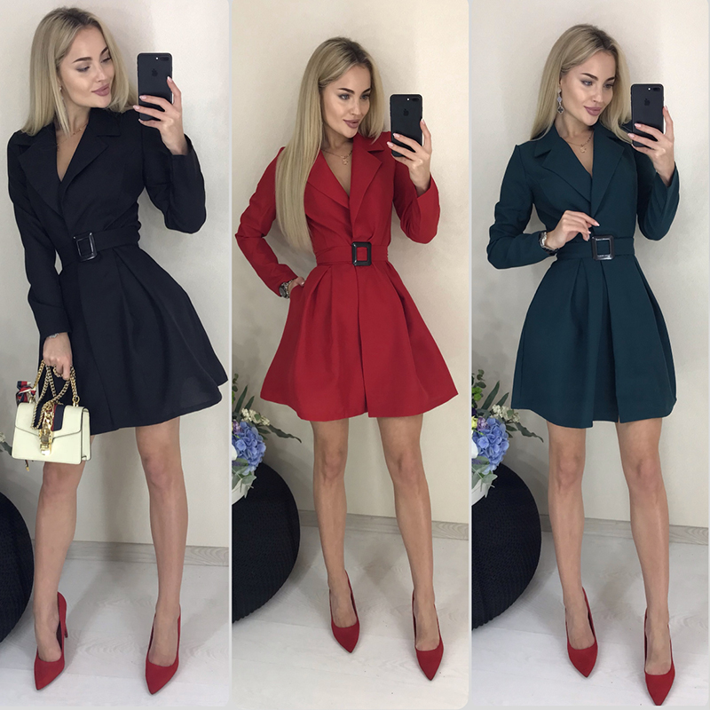 Women Vintage Sexy Party Dress Long Sleeve V neck Solid Elegant Casual A-line Dress Autumn New Fashion Dress, Red
Women Vintage Sexy Party Dress Long Sleeve V neck Solid Elegant Casual A-line Dress Autumn New Fashion Dress, Red