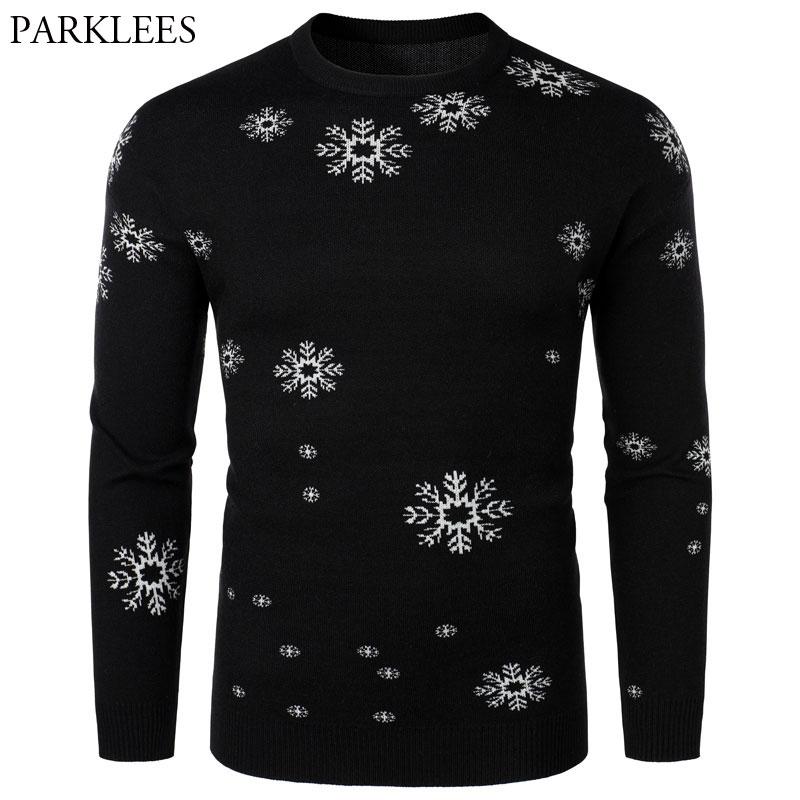 Black Christmas Sweater Male Snow Print Slim Fit Mens Sweaters Casual Round Neck Jumper Knitwear Xmas Holiday Pull Noel Homme XL
Black Christmas Sweater Male Snow Print Slim Fit Mens Sweaters Casual Round Neck Jumper Knitwear Xmas Holiday Pull Noel Homme XL