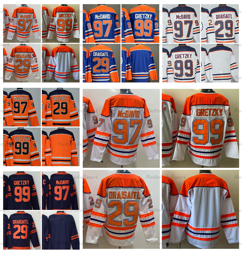 2021 Reverse Retro 97 Connor McDavid (C) 99 Wayne Gretzky Hockey Jerseys 29 Leon Draisaitl Orange Royal Blue Stitched Jersey 93 Ryan Nugent-Hopkins Classic Shirt S-XXXL
2021 Reverse Retro 97 Connor McDavid (C) 99 Wayne Gretzky Hockey Jerseys 29 Leon Draisaitl Orange Royal Blue Stitched Jersey 93 Ryan Nugent-Hopkins Classic Shirt S-XXXL