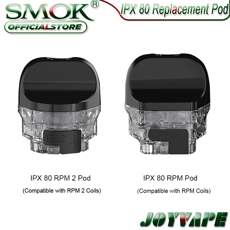 SMOK IPX 80 Replacement Empty Pod Cartridge 5.5ml IPX 80 RPM / RPM 2 Pod Tank Side Filling System 3pcs/pack 100% Original
SMOK IPX 80 Replacement Empty Pod Cartridge 5.5ml IPX 80 RPM / RPM 2 Pod Tank Side Filling System 3pcs/pack 100% Original