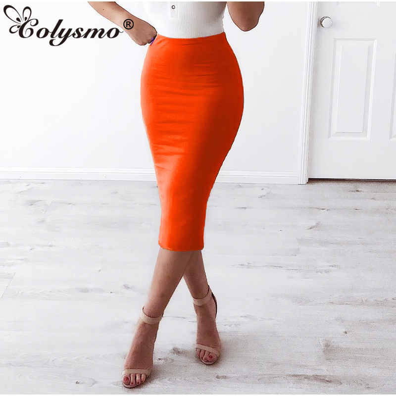 Colysmo 2 Layers High Waist Stretch Pencil Midi Skirt Women Elegant White Long Skirts Candy Colors Cotton Casual Skirt Gray Y200326, Black
Colysmo 2 Layers High Waist Stretch Pencil Midi Skirt Women Elegant White Long Skirts Candy Colors Cotton Casual Skirt Gray Y200326, Black