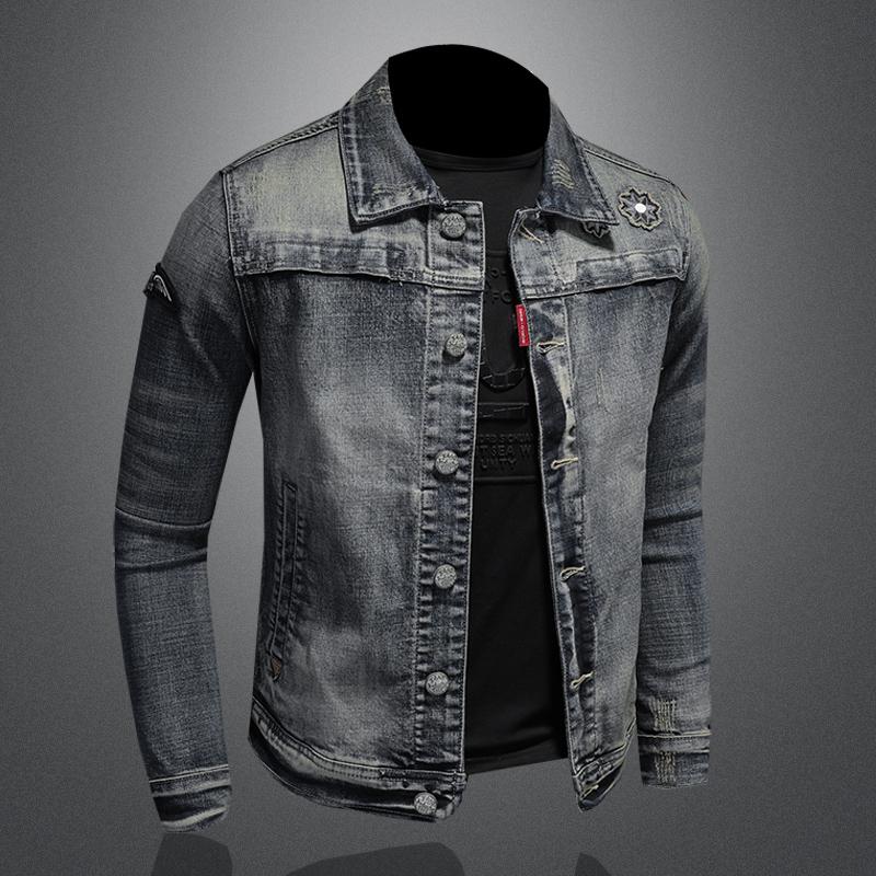 Men's denim jacket Korean style trend 2020 autumn and winter new tooling denim jacket loose, Blue
Men's denim jacket Korean style trend 2020 autumn and winter new tooling denim jacket loose, Blue