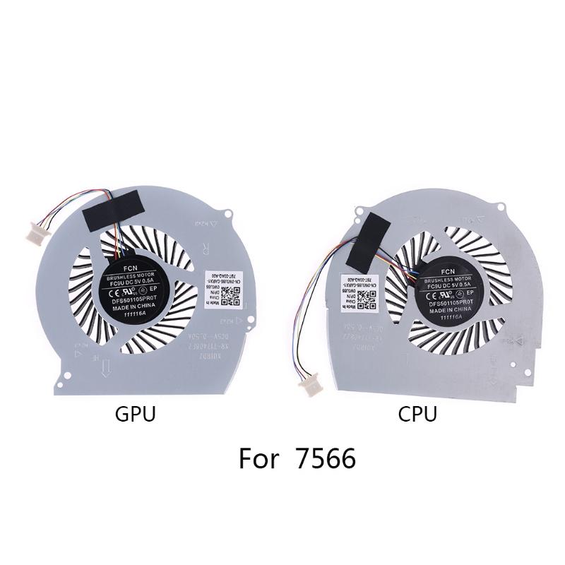 CPU GPU Cooling Fan for Inspiron 7566 7567 Laptop Fan Cooler Notebook Computer Replacement Accessories Spare Parts
CPU GPU Cooling Fan for Inspiron 7566 7567 Laptop Fan Cooler Notebook Computer Replacement Accessories Spare Parts