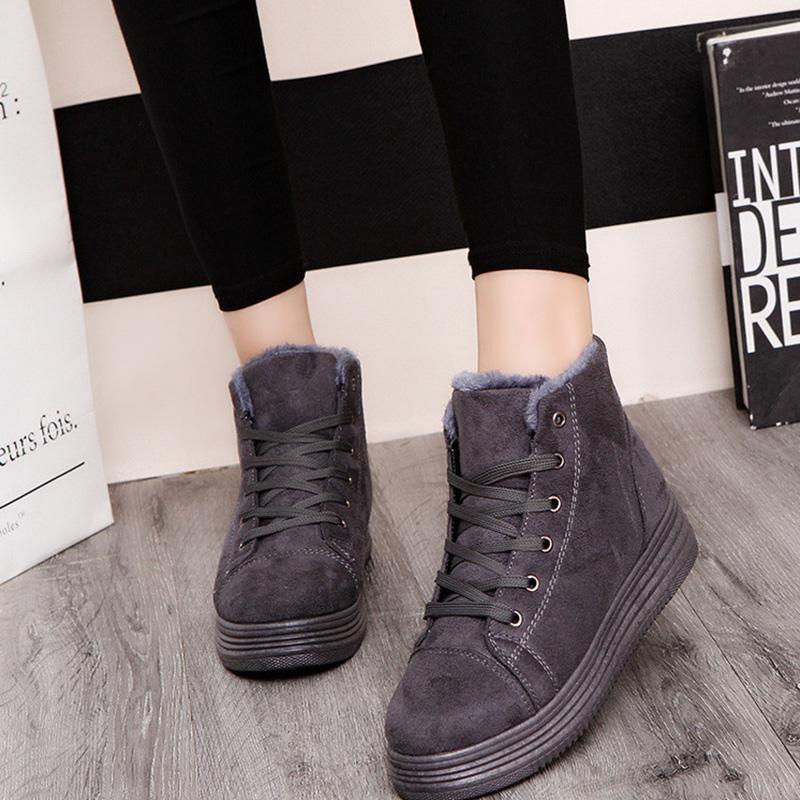 Women Winter Boots Suede Warm Platform Snow Ankle Boots Women Shoes Casual Round Toe Sneakers Female, Gray
Women Winter Boots Suede Warm Platform Snow Ankle Boots Women Shoes Casual Round Toe Sneakers Female, Gray