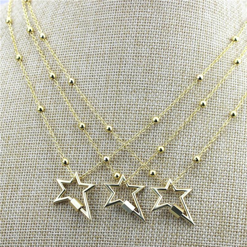 19inch 5pcs/lot New design star shape charm necklace,plated clasp component,popular cooper chain necklace cheap wholesale
19inch 5pcs/lot New design star shape charm necklace,plated clasp component,popular cooper chain necklace cheap wholesale