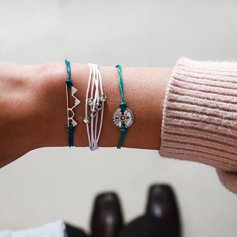 Bohemia Compass Beads Mountain Peak Charm Bracelets for Women Handmade Adjustable Rope Chain Bracelet Set BB89
Bohemia Compass Beads Mountain Peak Charm Bracelets for Women Handmade Adjustable Rope Chain Bracelet Set BB89