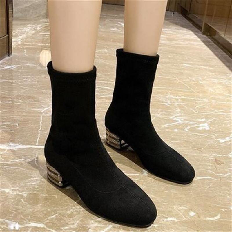 Women's Big 2021-autumn New Winter High Heels in Riding Boots Foot Pointed Mid-tube Womens Shoes Eseg, 9918-01
Women's Big 2021-autumn New Winter High Heels in Riding Boots Foot Pointed Mid-tube Womens Shoes Eseg, 9918-01