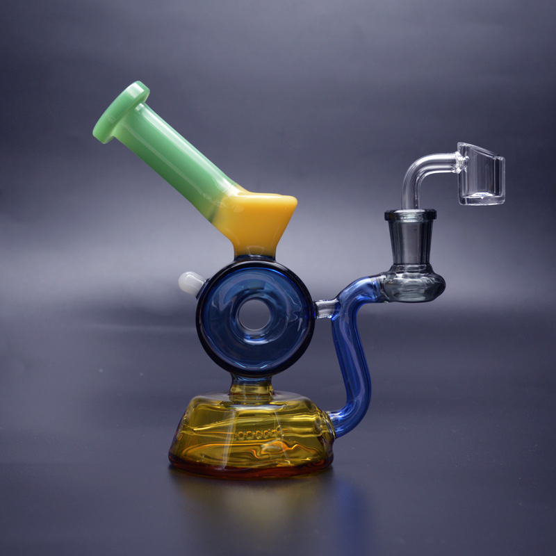HBKING new recycler dab rig heady glass bong water pipe colorful bubbler oil rig mini unique design with banger
HBKING new recycler dab rig heady glass bong water pipe colorful bubbler oil rig mini unique design with banger