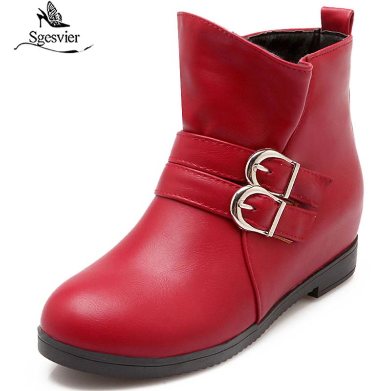Sgesvier New Winter Fashion Ladies Wedges Heels Ankle Boots Woman Platform Buckle Short Boots Woman Shoes size 33-43 G653, Beige
Sgesvier New Winter Fashion Ladies Wedges Heels Ankle Boots Woman Platform Buckle Short Boots Woman Shoes size 33-43 G653, Beige