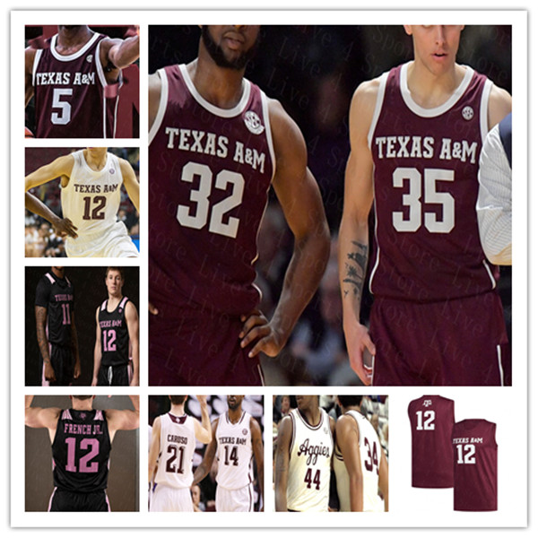 Custom College Texas A&M Aggies Basketball Jersey Alex Caruso Emanuel Miller Kevin Marfo Hayden Hefner Savion Flagg Jonathan Aku Gordon, White
Custom College Texas A&M Aggies Basketball Jersey Alex Caruso Emanuel Miller Kevin Marfo Hayden Hefner Savion Flagg Jonathan Aku Gordon, White