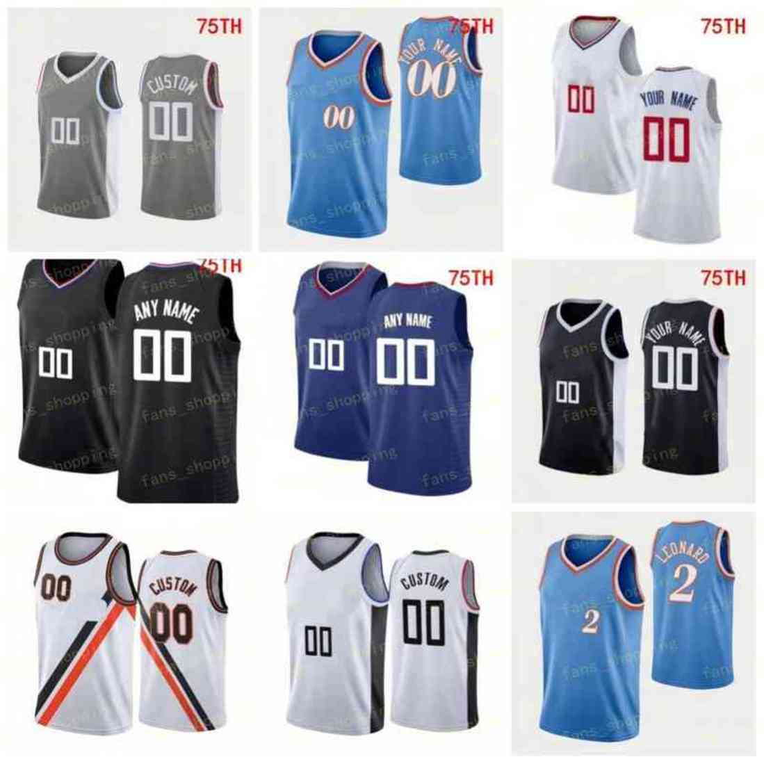 Custom Printed 75th City Basketball Jerseys Eric Bledsoe 12 Kawhi Leonard 2 Paul George 13 Marcus Morris 8 Luke Kennard 5 Reggie Jackson 1 Isaiah Hartenstein 55 Zubac, As
Custom Printed 75th City Basketball Jerseys Eric Bledsoe 12 Kawhi Leonard 2 Paul George 13 Marcus Morris 8 Luke Kennard 5 Reggie Jackson 1 Isaiah Hartenstein 55 Zubac, As
