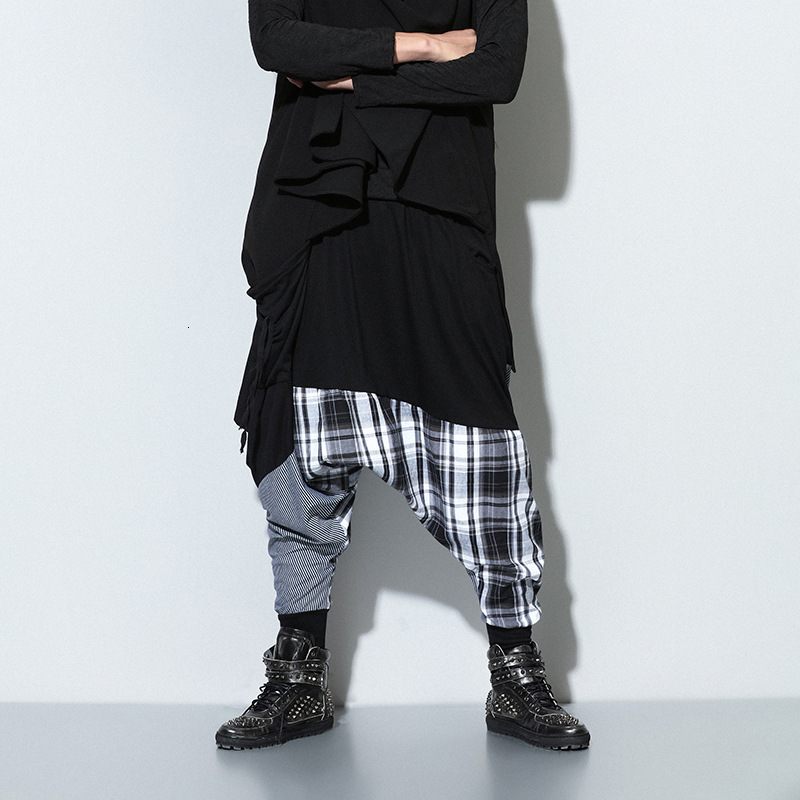 2021 New Men's Casual Pant Splice Harem High Quality Men Hip Hop Loose Dancing Pants Fashion Male Skirt Trousers 6lo1, Black
2021 New Men's Casual Pant Splice Harem High Quality Men Hip Hop Loose Dancing Pants Fashion Male Skirt Trousers 6lo1, Black