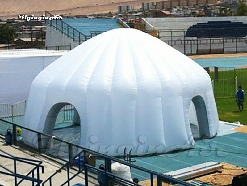 Advertising Inflatable Dome Tent 8m White Igloo Circular Tent Air Blow Up Yurt For Party And Wedding Events