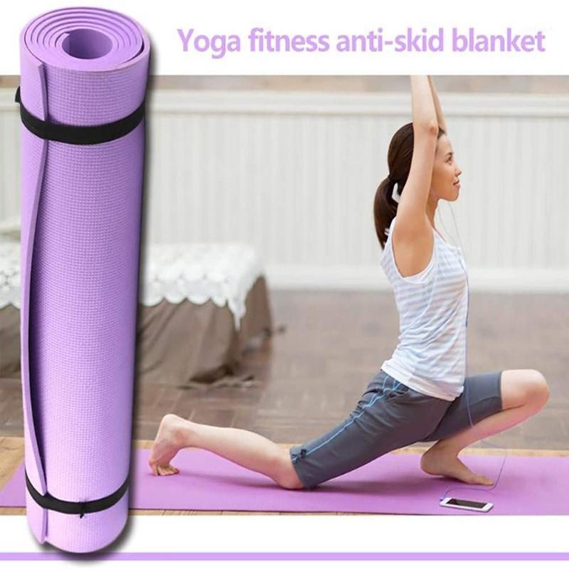 171*60*0.4cm EVA Yoga Mats Indoor Exercise Anti-slip Pads Pilates Yoga Fitness Mat Gymnastics Sport Pad Body Building Blanket1, Black
171*60*0.4cm EVA Yoga Mats Indoor Exercise Anti-slip Pads Pilates Yoga Fitness Mat Gymnastics Sport Pad Body Building Blanket1, Black