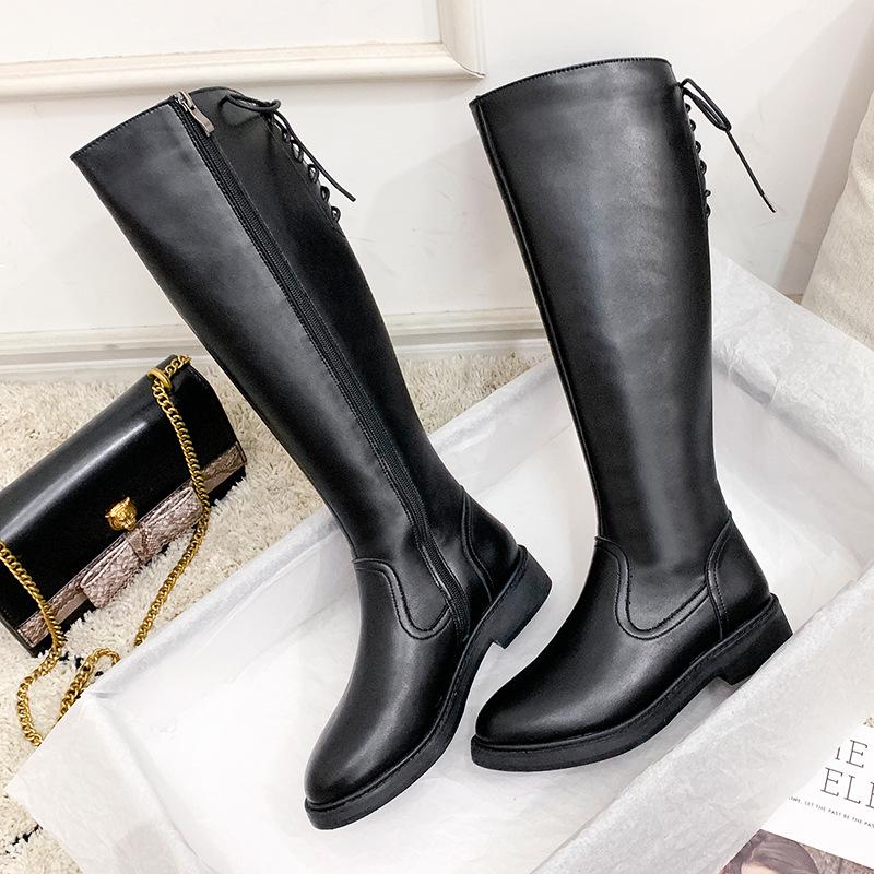 Boots women's 2020 new round head thick heel boots women's slim online celebrity slim fashion, Black 3.5cm
Boots women's 2020 new round head thick heel boots women's slim online celebrity slim fashion, Black 3.5cm