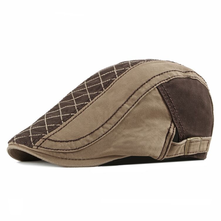 CEQING055 Women's casual plaid patchwork beret cap Unisex men solid cotton trucker hat Duckbill Caps Sun hats, 003
CEQING055 Women's casual plaid patchwork beret cap Unisex men solid cotton trucker hat Duckbill Caps Sun hats, 003