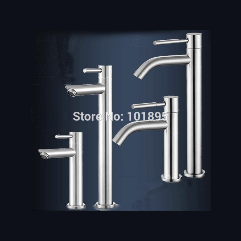 Deck Mounted Nickle Brushed SUS304 Stainless Steel 2 Models Tall and Short Cold Water Basin Tap L17150
Deck Mounted Nickle Brushed SUS304 Stainless Steel 2 Models Tall and Short Cold Water Basin Tap L17150