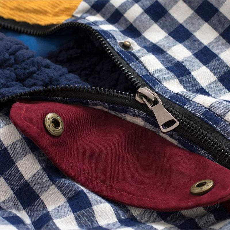 Women Winter Thick Parkas Coats Warm Cotton Padded Coat Velvet Lamb Jacket Hooded Outwear Cute Bear Plaid Girl Loose Overcoats 201019