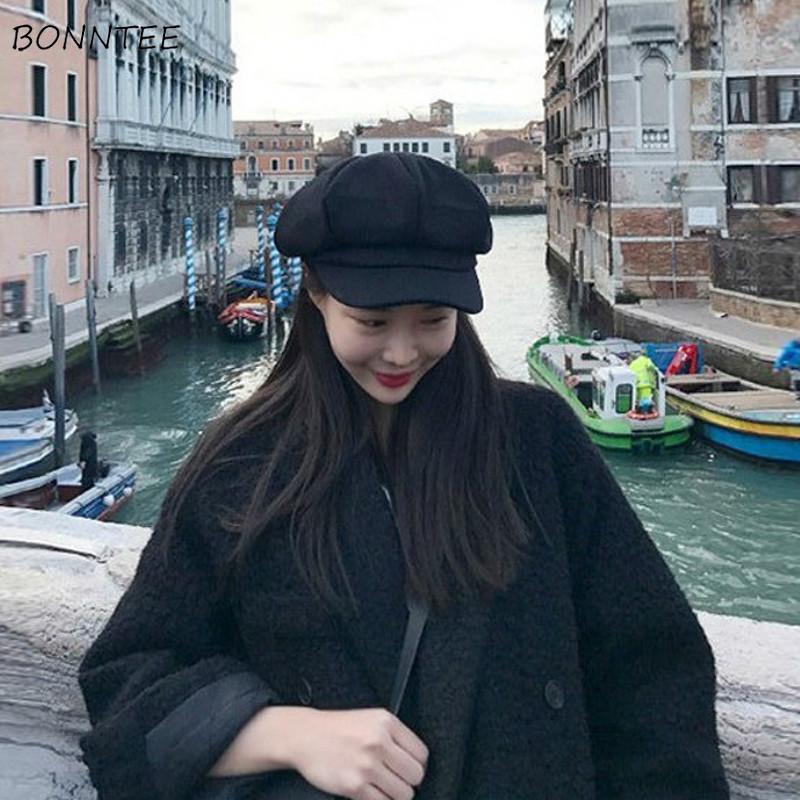 Berets Women All-match Ins Classy Painter Caps Solid Ladies Octagonal Newsboy Hats Female British Streetwear Fashion Girls BF, White
Berets Women All-match Ins Classy Painter Caps Solid Ladies Octagonal Newsboy Hats Female British Streetwear Fashion Girls BF, White