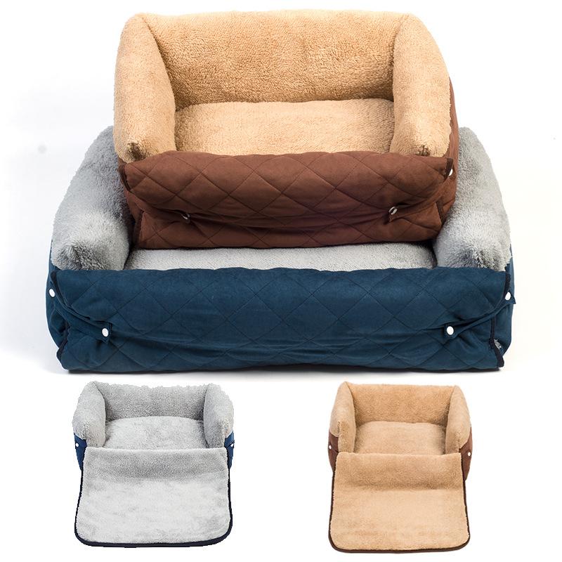 Washable Warm Pets bed linen For Small Medium Dog Soft Pet Bed For Dogs House Cat Puppy Cotton Kennel, Chocolate 
Washable Warm Pets bed linen For Small Medium Dog Soft Pet Bed For Dogs House Cat Puppy Cotton Kennel, Chocolate