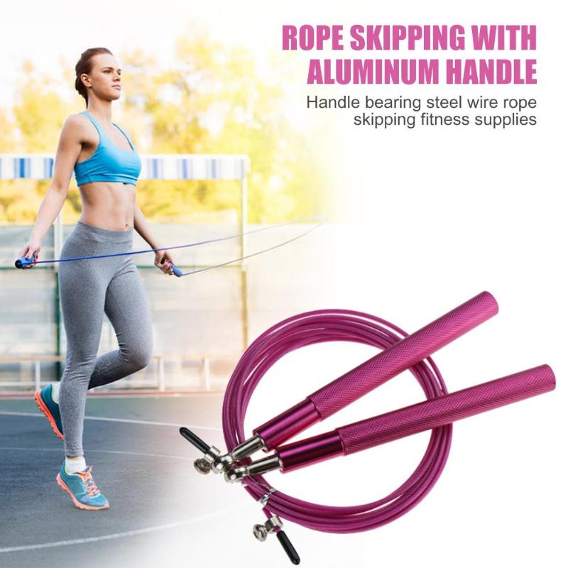 Steel Wire Exercise Fitness Jump Rope Aluminum Alloy Ultra Speed Skip Adjustable Jump Rope Ball Bearing Skipping Gym Tool
Steel Wire Exercise Fitness Jump Rope Aluminum Alloy Ultra Speed Skip Adjustable Jump Rope Ball Bearing Skipping Gym Tool