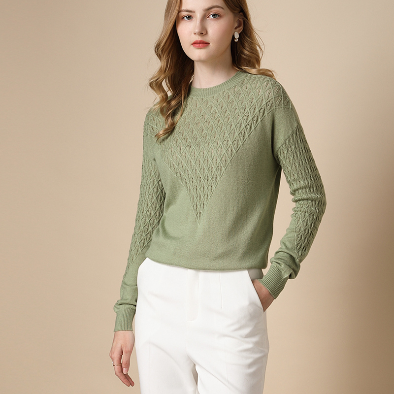 Pullover sweater women plus size solid color wool round neck sweater ladies clothes casual knit sweater inde top 201222