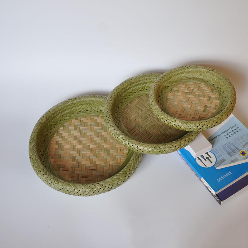 Bamboo plate Handmade Woven Storage Basket groceries Round Storage Box Fruit Plate Desktop Organizer Drying dustpan cage
Bamboo plate Handmade Woven Storage Basket groceries Round Storage Box Fruit Plate Desktop Organizer Drying dustpan cage
