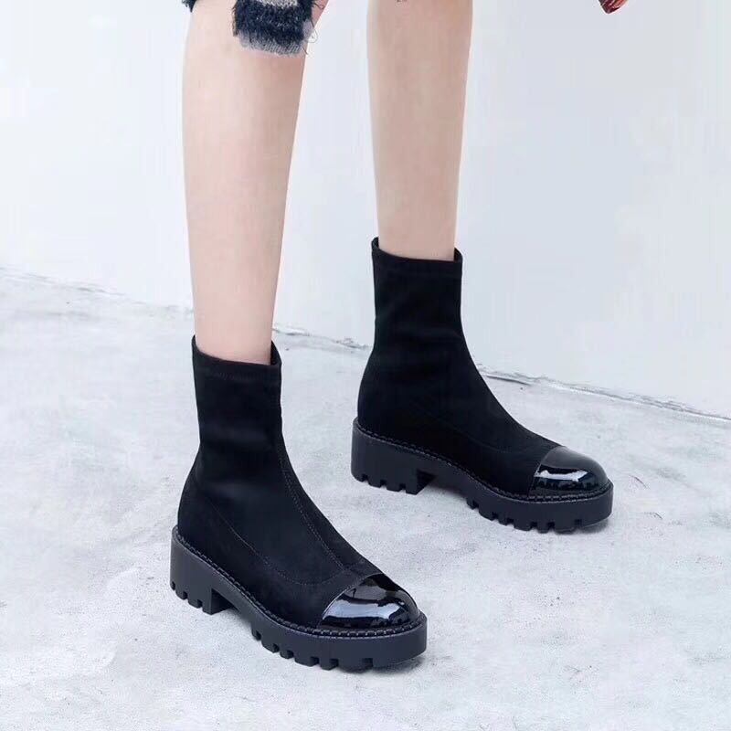 RASMEUP Stretch Womens Sock Sneakers Fashion Women Platform Ankle Socks Sneakers Casual Woman Short Boots Ladies Shoes 201105