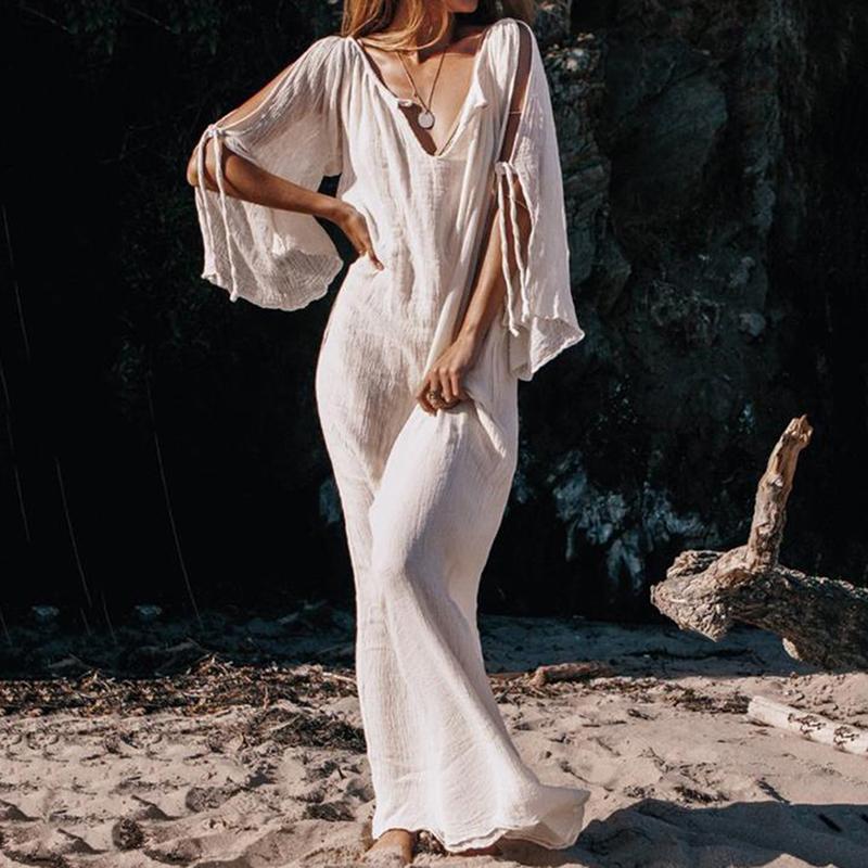 Sexy Women Loose Lace Up Three Quarter Sleeve Evening Sexy Party Maxi Dress Ladies Womens Brief Daily Dresses Clothing, Beige
Sexy Women Loose Lace Up Three Quarter Sleeve Evening Sexy Party Maxi Dress Ladies Womens Brief Daily Dresses Clothing, Beige