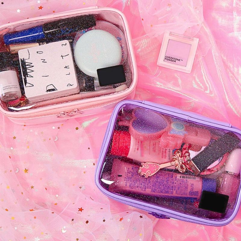 Teenage Cosmetic Bag Transparent Organizer Insert Bag Women Travel Handbag Purse liner Lady Makeup Cosmetic Capacity Tote
Teenage Cosmetic Bag Transparent Organizer Insert Bag Women Travel Handbag Purse liner Lady Makeup Cosmetic Capacity Tote