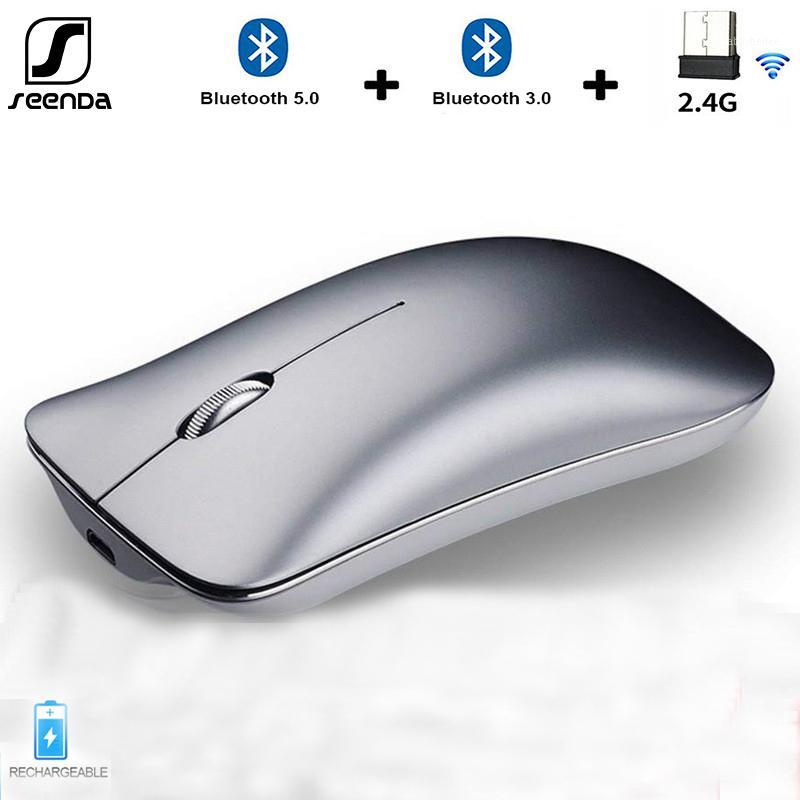 SeenDa Three Mode Wireless 2.4G+Bluetooth 5.0 +3.0 Mouse Ultra-thin Aluminum Alloy Recharge Mouse Portable Ergonomic Silent Mice1
SeenDa Three Mode Wireless 2.4G+Bluetooth 5.0 +3.0 Mouse Ultra-thin Aluminum Alloy Recharge Mouse Portable Ergonomic Silent Mice1