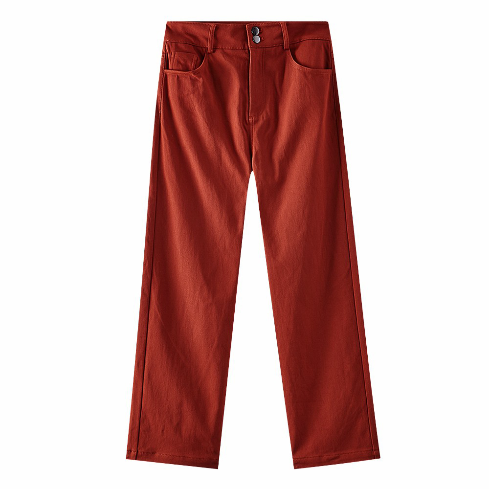 Metersbonwe Wide Leg Mid Waist For Women Winter Long Trousers Woman Loose Pants High Quality Office Lady Pants Business Wear 201031