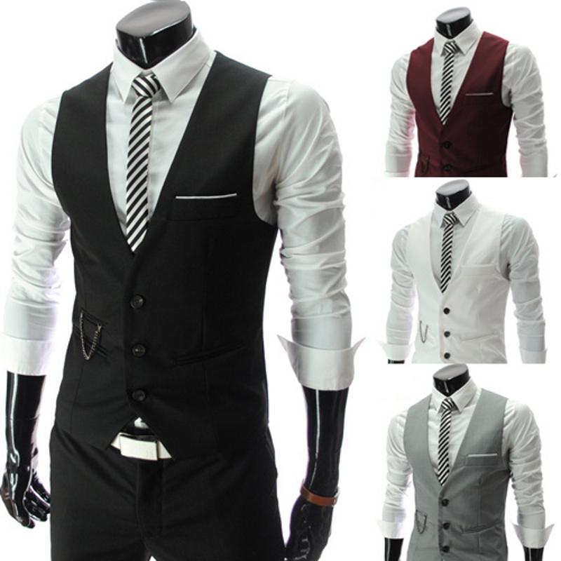 Men's Vests Left ROM Fashion Boutique Pure Color Slim Wedding Dress Mens Suit Vest / Men High-end Business Male Waistcoat, Black;white
Men's Vests Left ROM Fashion Boutique Pure Color Slim Wedding Dress Mens Suit Vest / Men High-end Business Male Waistcoat, Black;white