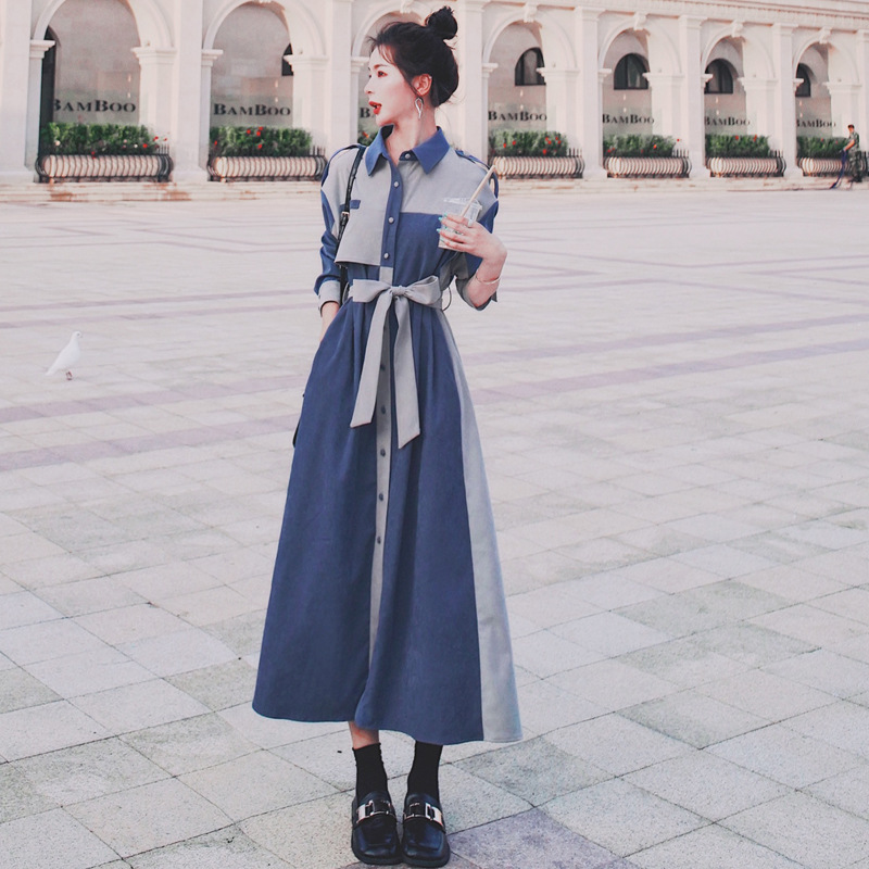 Women Dress Long Dresses for Ladies Popular Fashion Show Thin In Spring and Autumn Style and French Style Temperament of Beauties 2021 New, Blue
Women Dress Long Dresses for Ladies Popular Fashion Show Thin In Spring and Autumn Style and French Style Temperament of Beauties 2021 New, Blue