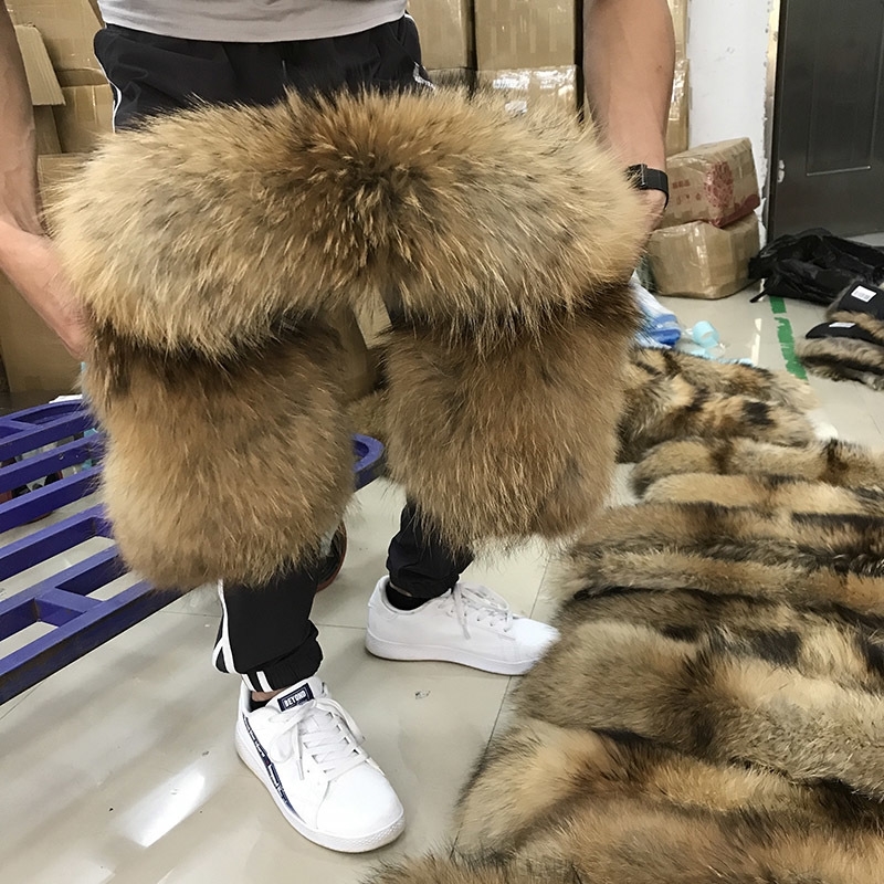 100% Real Fur Collar Winter Natural Raccoon Fur Women Scarfs Coat Scarves Luxury Male Parka Female Warm 60cm 70cm 80cm #2 Y201007
100% Real Fur Collar Winter Natural Raccoon Fur Women Scarfs Coat Scarves Luxury Male Parka Female Warm 60cm 70cm 80cm #2 Y201007