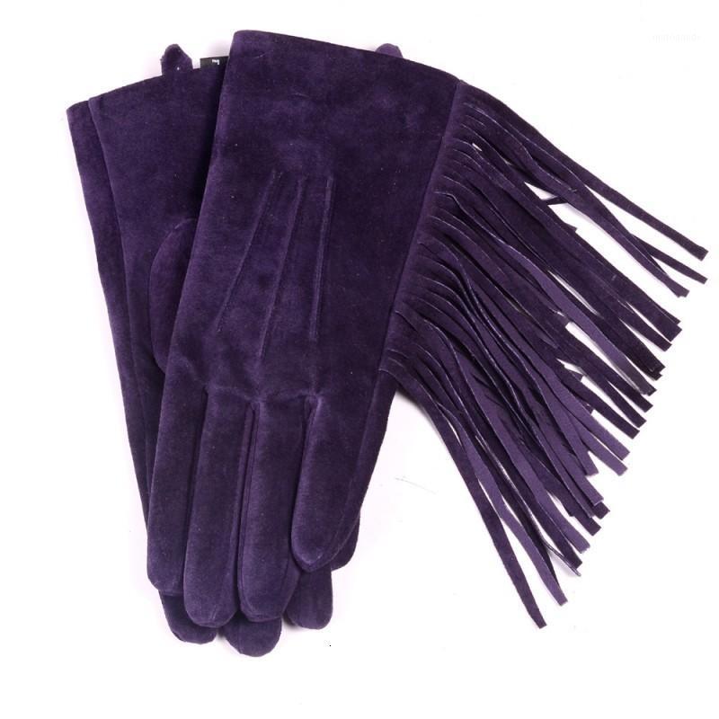 Genuine Leather Gloves Womens Autumn Korean Tassel Punk Riding Pigskin Suede Leather Gloves Female Driving Winter Fashion1
Genuine Leather Gloves Womens Autumn Korean Tassel Punk Riding Pigskin Suede Leather Gloves Female Driving Winter Fashion1