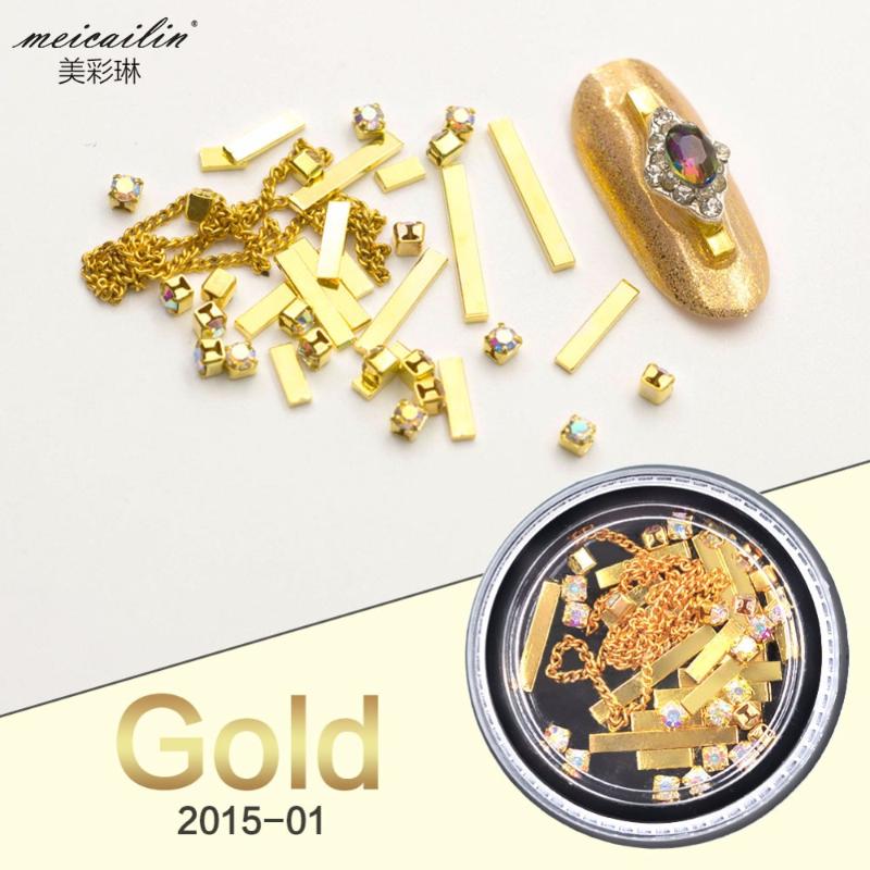 Meicailin Mix Nail Art Decorations Metal strips Water Drop Crystal Diamonds Golden Frames Beads Chains New Manicure Accessories
Meicailin Mix Nail Art Decorations Metal strips Water Drop Crystal Diamonds Golden Frames Beads Chains New Manicure Accessories