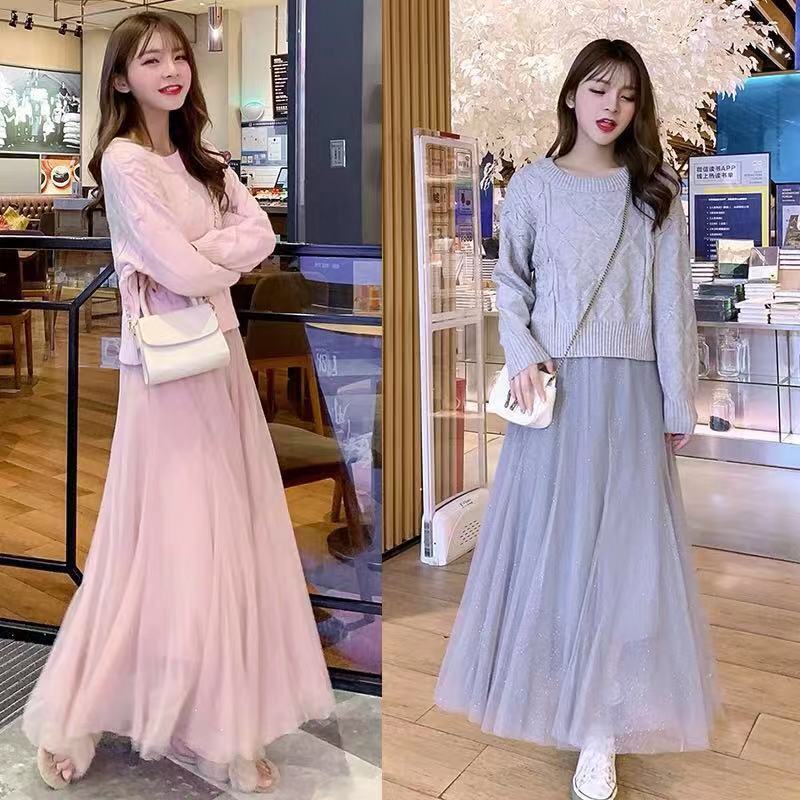 spring 2021 New sweet autumn two garments knitted or crocheted nightgown Blouses and women's dress y458 GSJC, Gray-blue
spring 2021 New sweet autumn two garments knitted or crocheted nightgown Blouses and women's dress y458 GSJC, Gray-blue