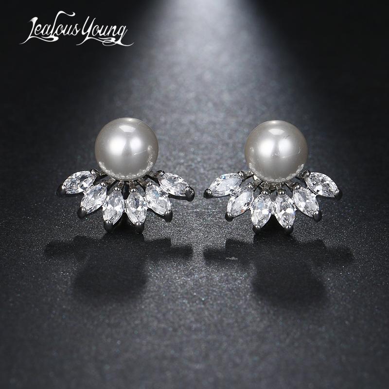 Stud Fashion Women Round Simulated Pearl Earrings For Party Shinning Branch Cubic Zircon Small Brincos AE517
Stud Fashion Women Round Simulated Pearl Earrings For Party Shinning Branch Cubic Zircon Small Brincos AE517