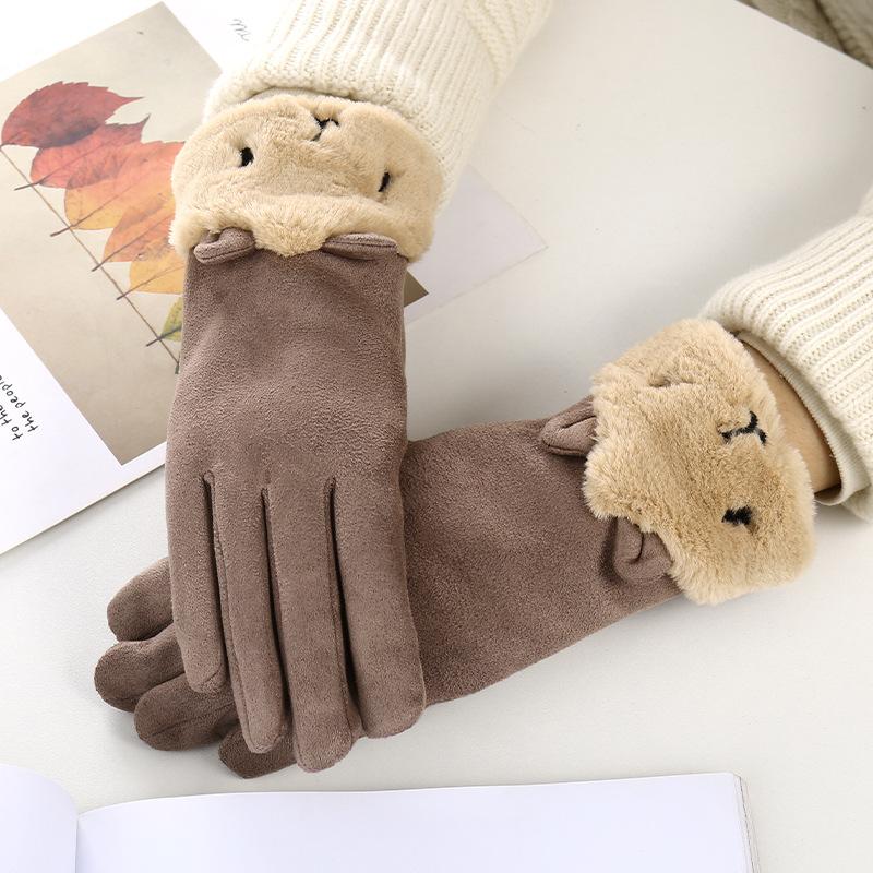 Five Fingers Gloves Deer Velvet Touch Screen Female Students More Winter Warm Wool Cute Cartoon Outdoor Cycling
Five Fingers Gloves Deer Velvet Touch Screen Female Students More Winter Warm Wool Cute Cartoon Outdoor Cycling